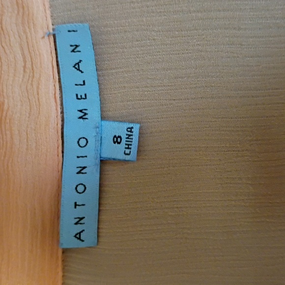 Elegant Sweetheart Peach Dress by Antonio Melani - Picture 7 of 12